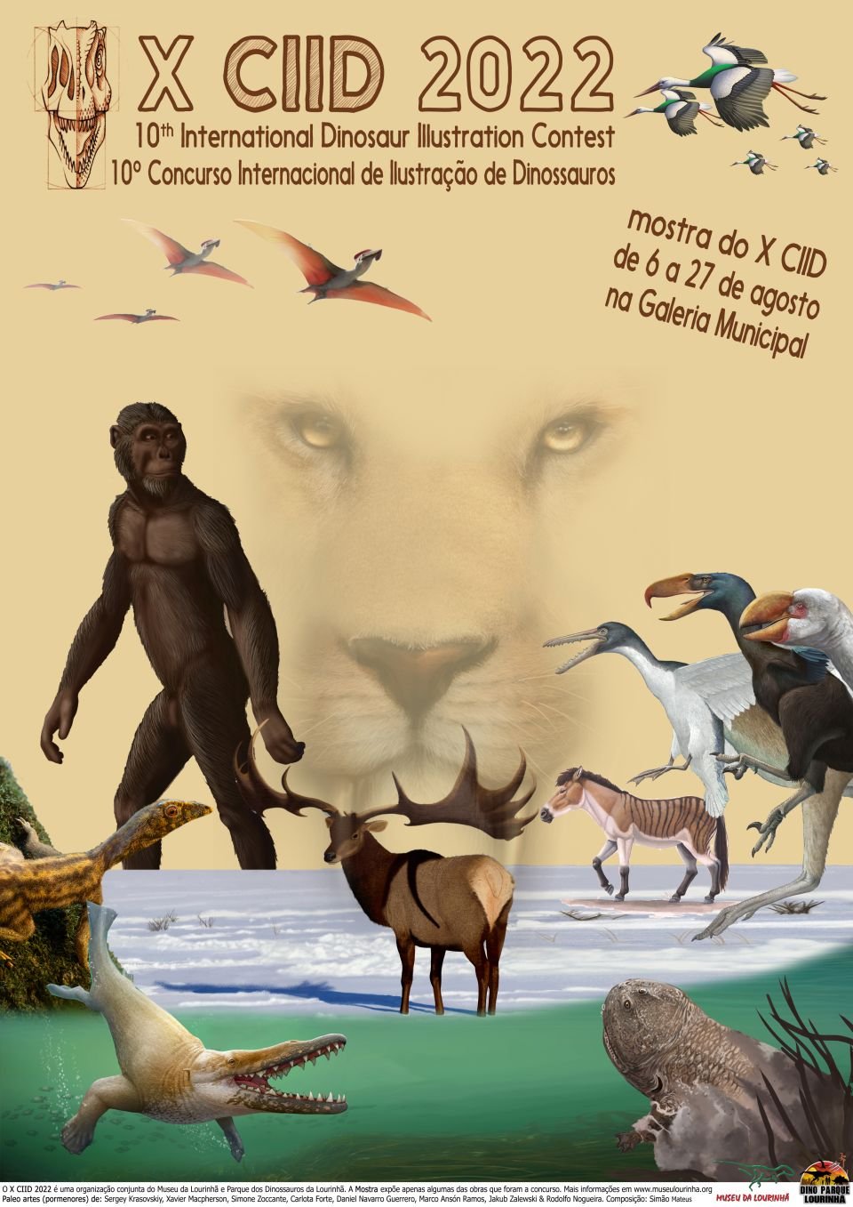 Exposição de Ilustração Científica  “CIID 2022 - X Concurso  Internacional de Ilustração Científica de Dinossauros”