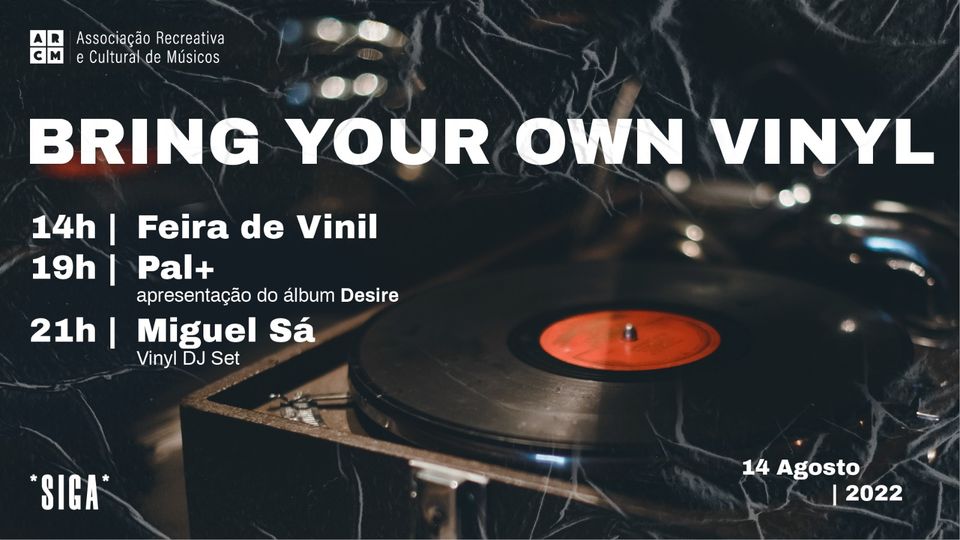 Bring Your Own Vinyl & Feira de Vinil | ARCM | *SIGA*