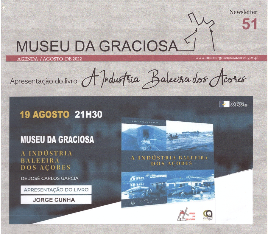 Sessão pública de apresentação do livro 'A Indústria Baleeira dos Açores'