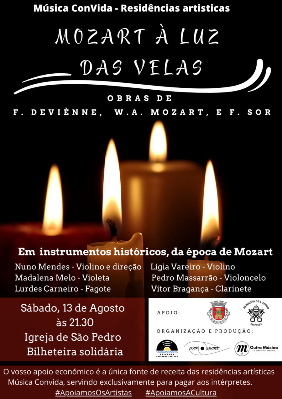 Música ConVida 'Mozart à Luz das Velas'