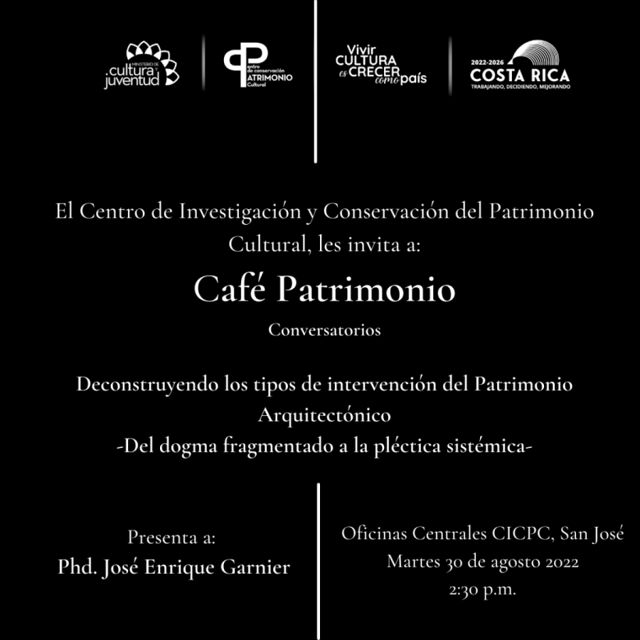 Café Patrimonio Conversatorio N° 1 | Centro de Investigación y Conservación del Patrimonio Cultural