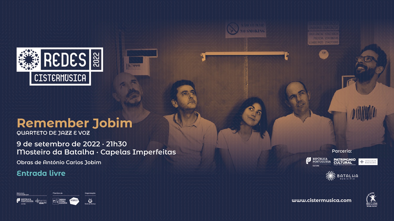 Remember Jobim · Quarteto de Jazz e Voz · Mosteiro da Batalha ·  Redes Cistermúsica