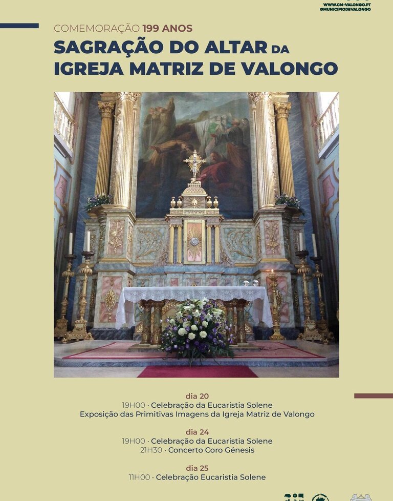 Comemoração dos 199 anos da Sagração do Altar da Igreja Matriz de Valongo