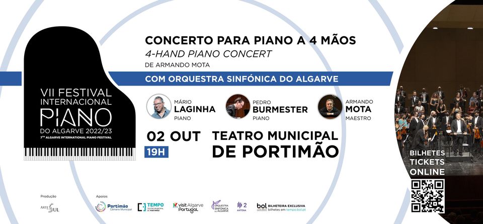 VII Festival Int. de Piano do Algarve: Mário Laginha & Pedro Burmester c/ Orq. Sinfónica do Algarve