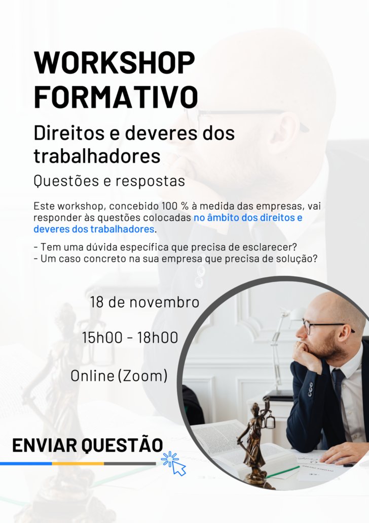 Workshop Formativo - Direitos e deveres do trabalho