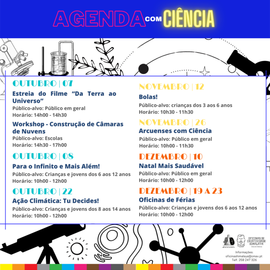 Agenda Com Ciência - outubro | novembro | dezembro