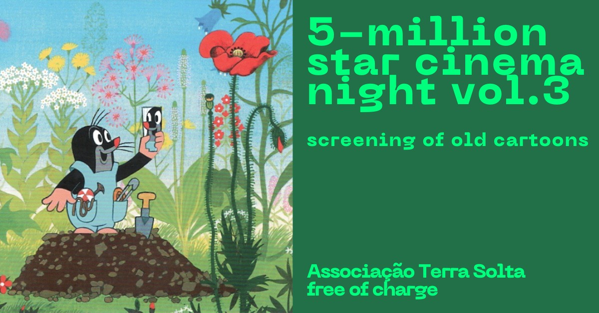 Noite de cinema sob 5 milhões de estrelas: desenhos animados antigos