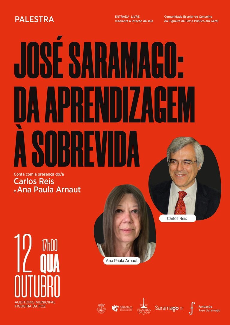 Palestra «José Saramago: Da Aprendizagem à Sobrevida»