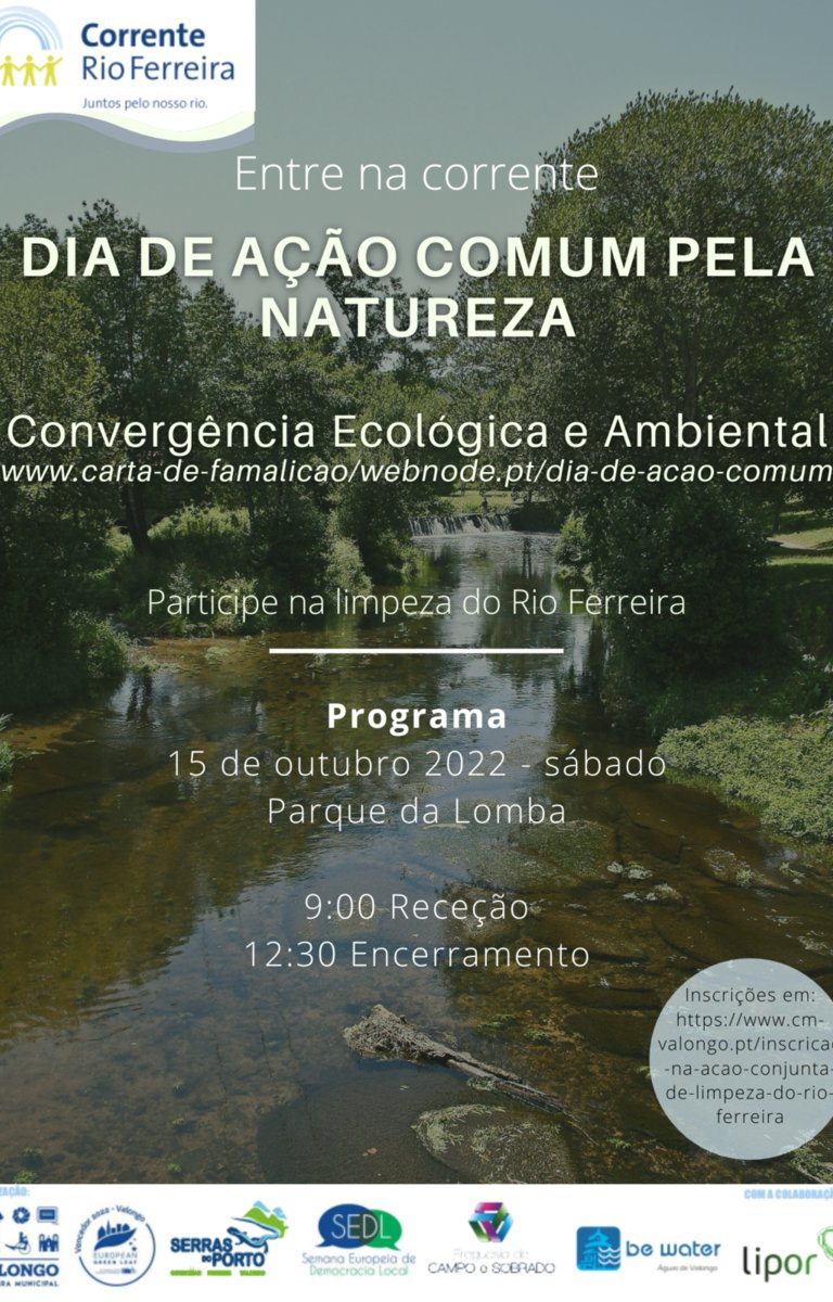 Ação de limpeza do Rio Ferreira