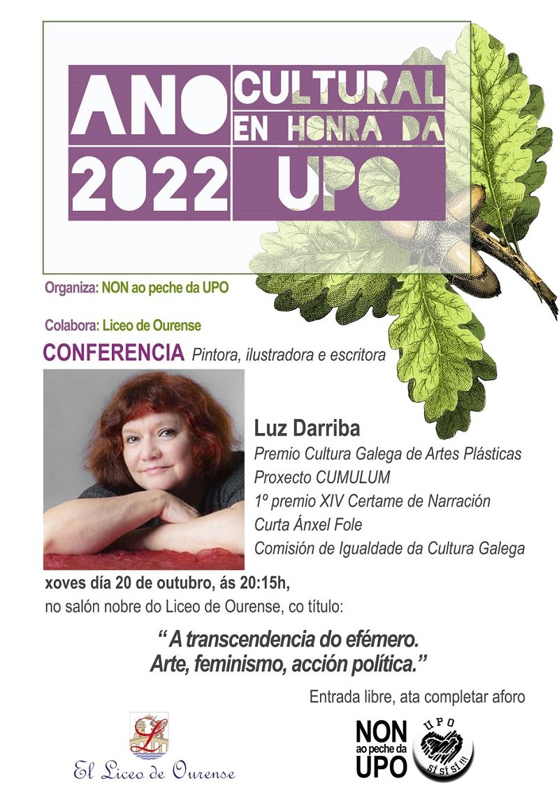 Luz Darriba: A transcendencia do efémero. Arte, feminismo, acción política