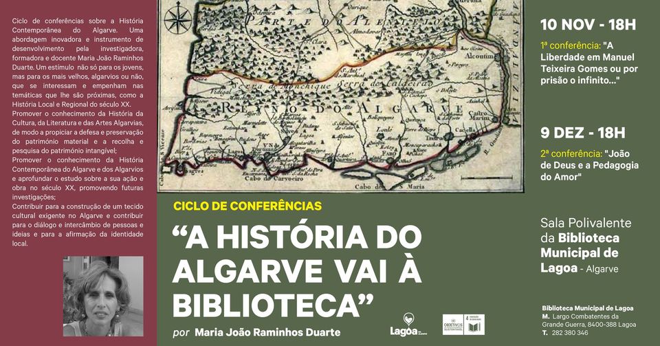 Ciclo de Conferências | 'A História do Algarve Vai à Biblioteca' | Maria João Raminhos Duarte