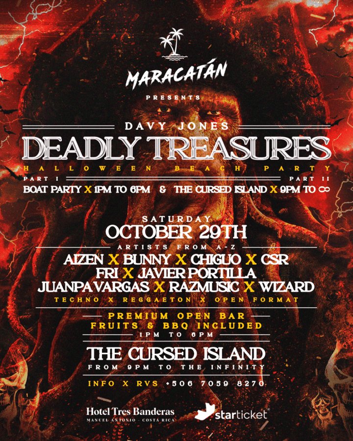 DEADLY TREASURES // Halloween Beach Party