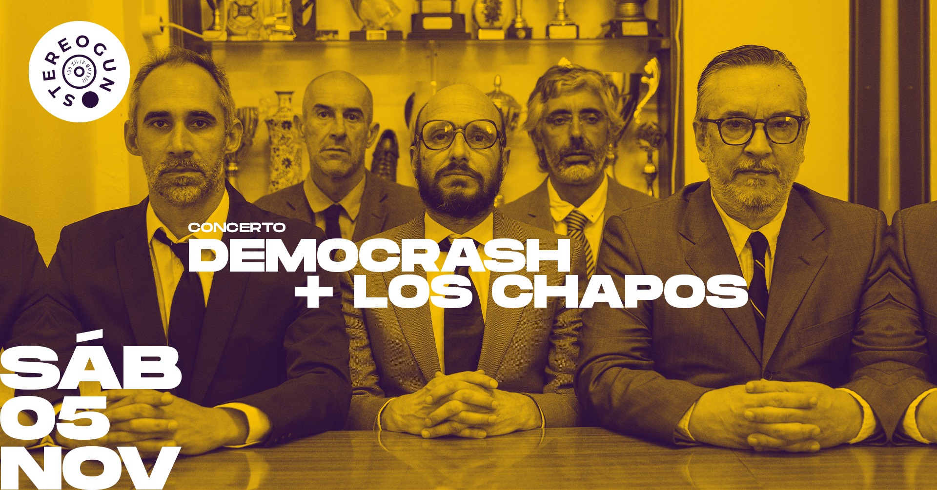 DEMOCRASH + LOS CHAPOS na Stereogun