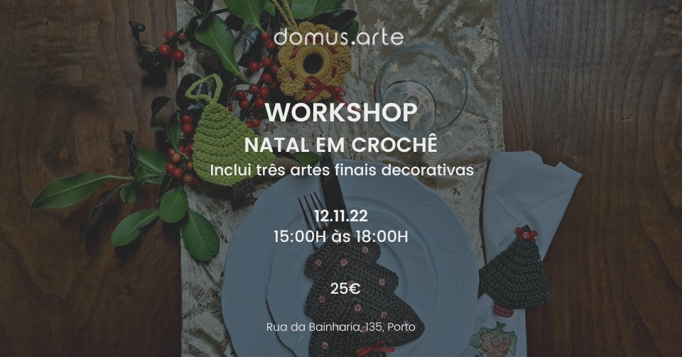 Workshop Natal em Crochê - 12 novembro