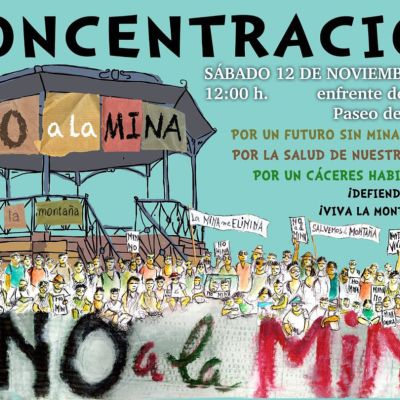 CONCENTRACIÓN CIUDADANA CONTRA LA MINA DE LITIO DE CÁCERES 