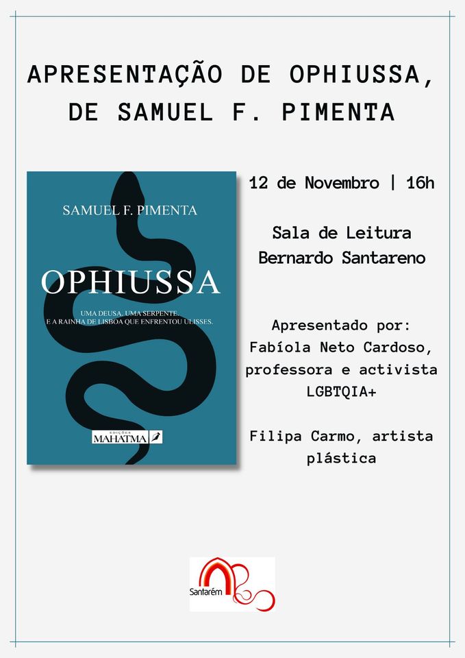 Apresentação do livro “Ophiussa” da autoria de Samuel Pimenta