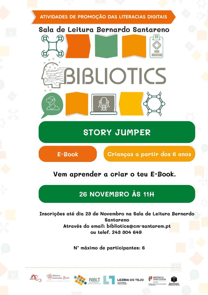Workshop “StoryJumper“ para crianças, (como criar livros digitais) integrado no projeto Bibliotic’s
