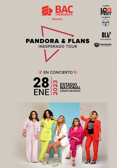 INESPERADO TOUR CON PANDORA Y FLANS