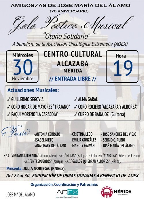 Gala Poético Musical «Otoño Solidario»