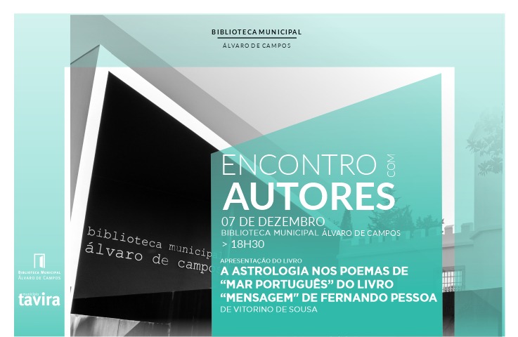 Encontro com autores | Apresentação do livro “A astrologia nos poemas de ‘Mar Português’ do livro ‘M