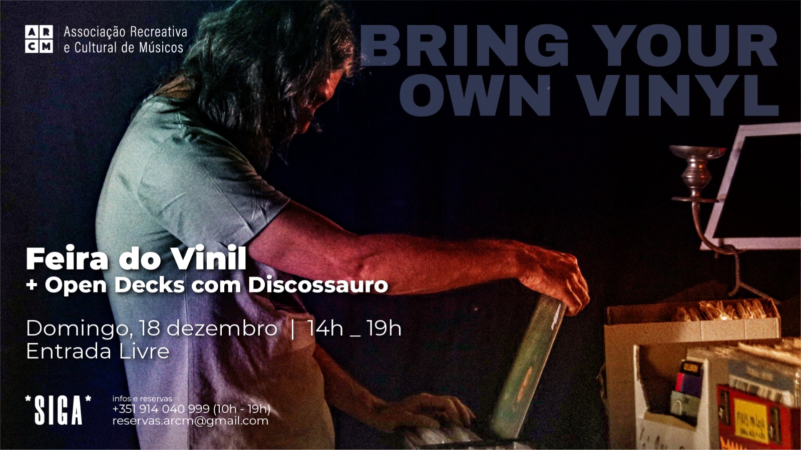 Bring Your Own Vinyl + Feira de Vinil **ÚLTIMO DE 2022**