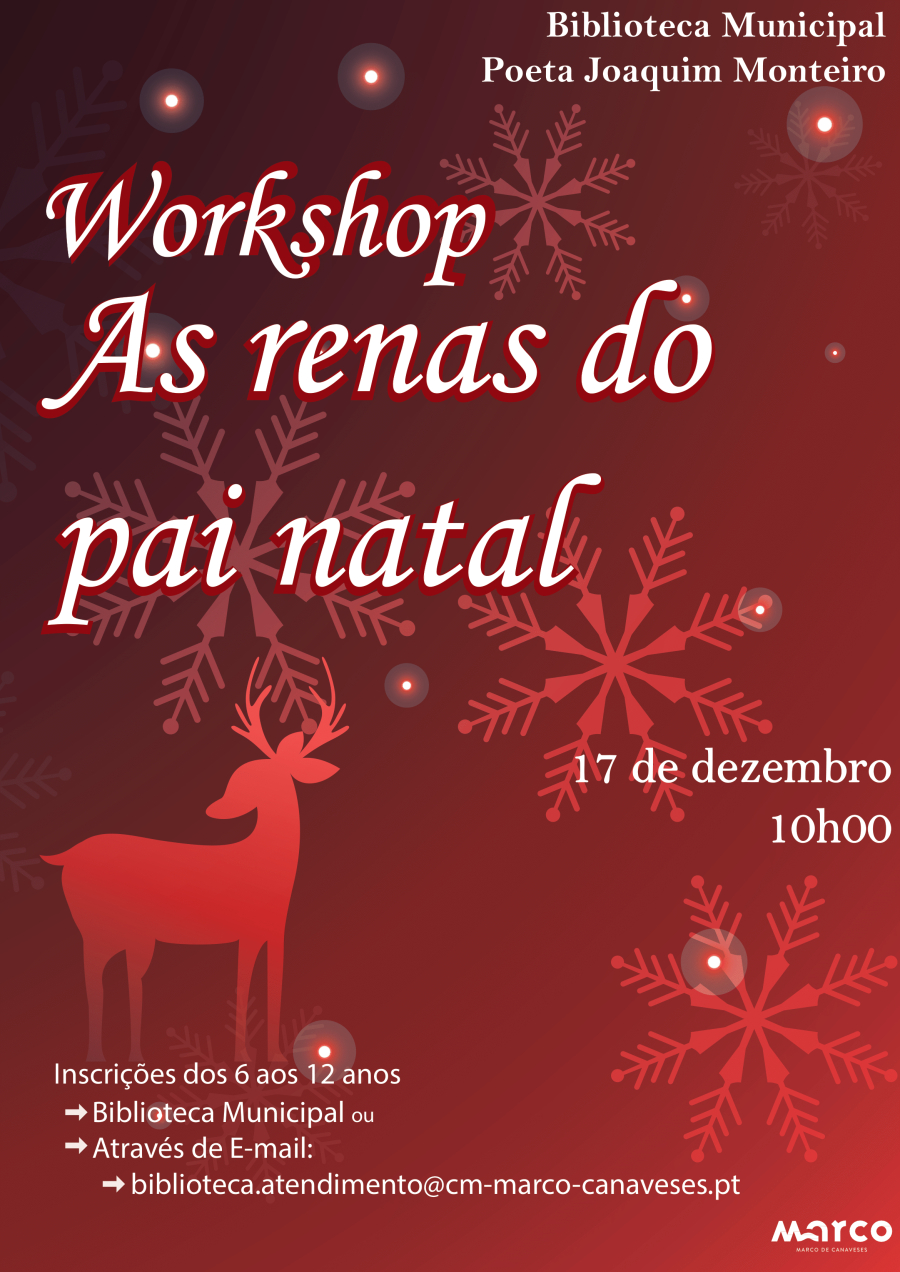 Workshop “As renas do Pai Natal”