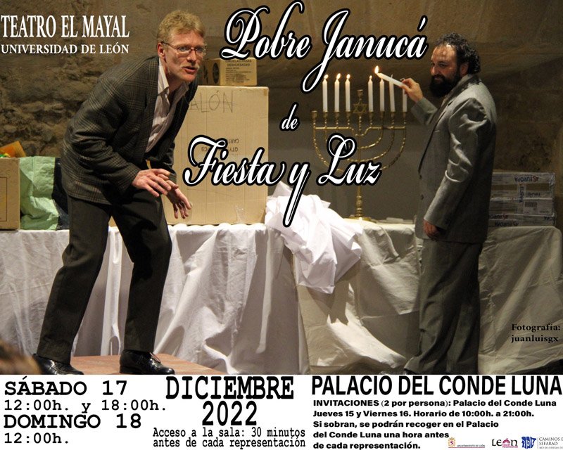 TEATRO EL MAYAL – ULE presenta «Pobre Janucá de Fiesta y Luz». Palacio del Conde Luna