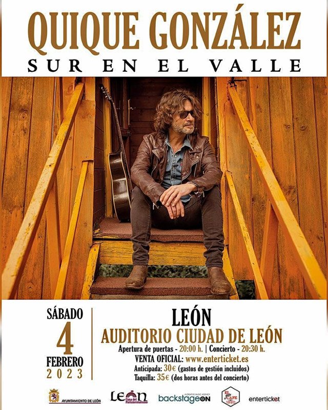 Quique González. Sur en el valle. Auditorio ciudad de León.