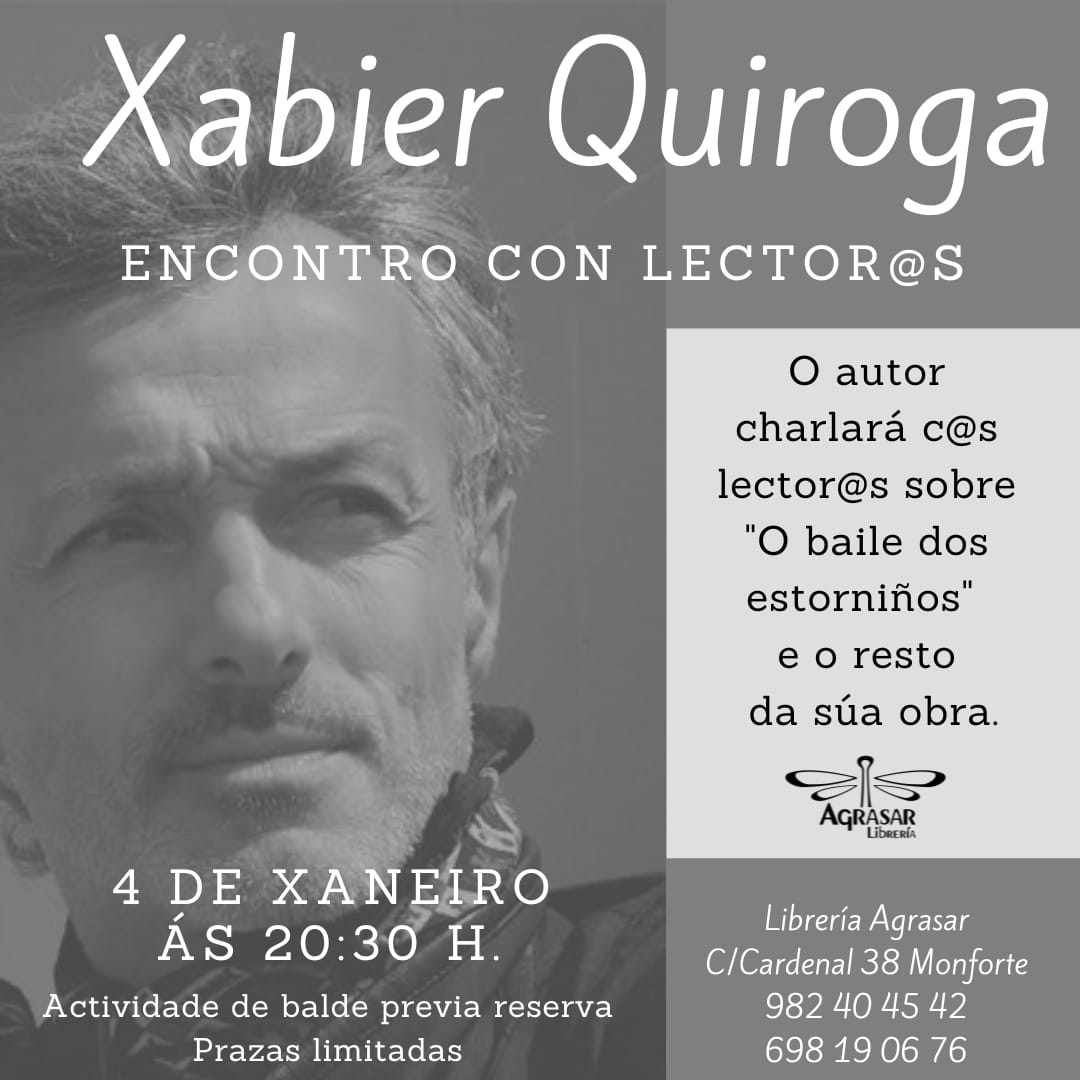 Xabier Quiroga. Encontro con lector@s