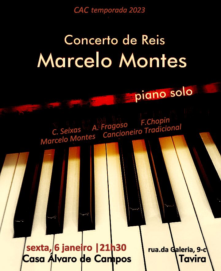 Concerto de Reis por Marcelo Monte (piano)