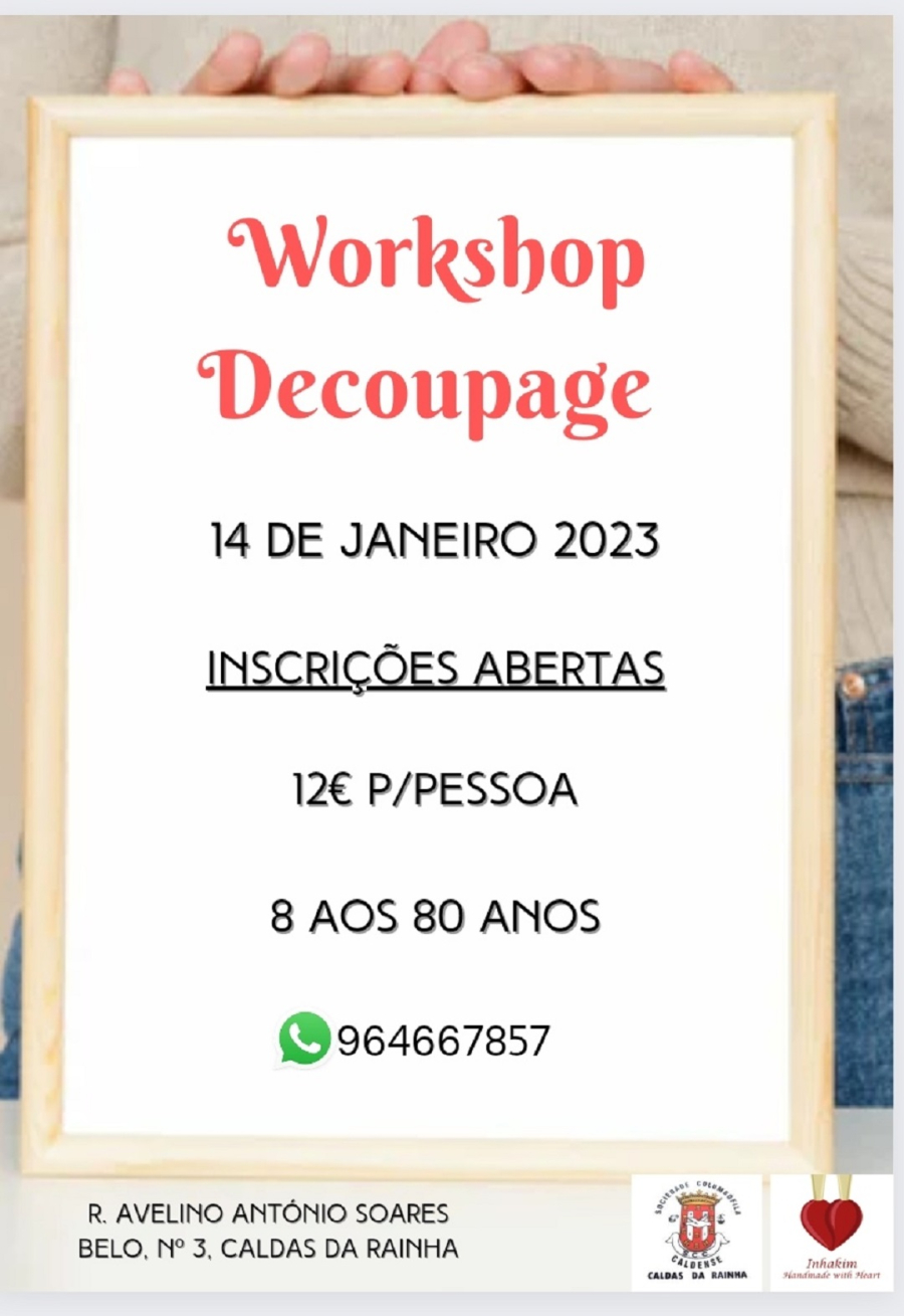 Workshop Decoupage com guardanapo