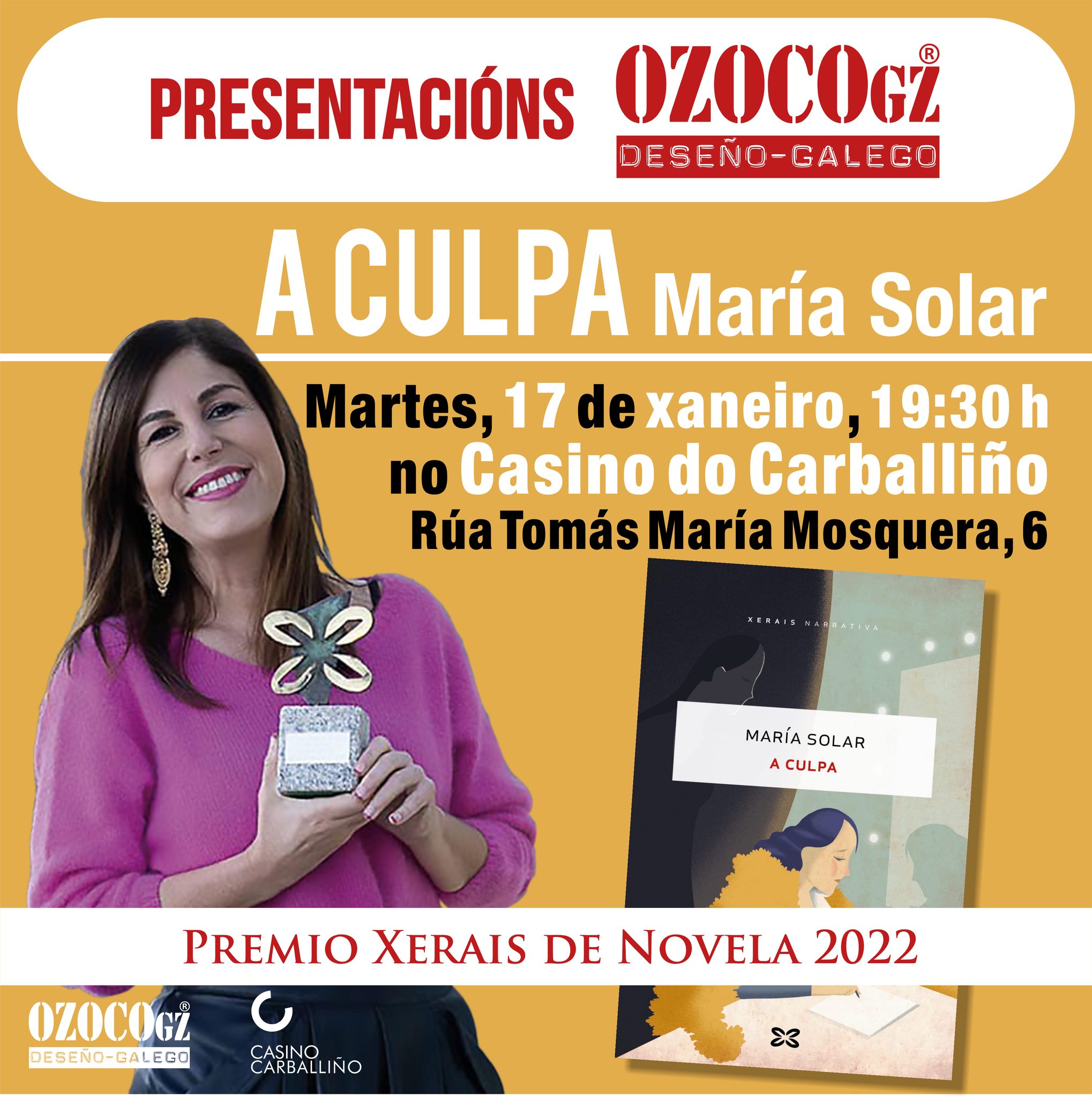 Presentación do libro A CULPA, de María Solar