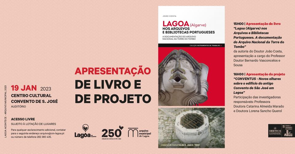 Apresentação do Livro 'Lagoa (Algarve) nos Arquivos e Bibliotecas Portugueses
