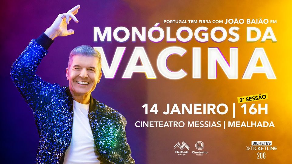 Monólogos da Vacina - João Baião - 3.ª sessão - ESGOTADO