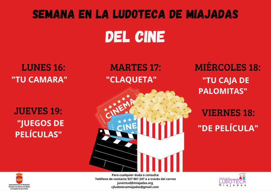 SEMANA DE CINE EN LA LUDOTECA DE MIAJADAS
