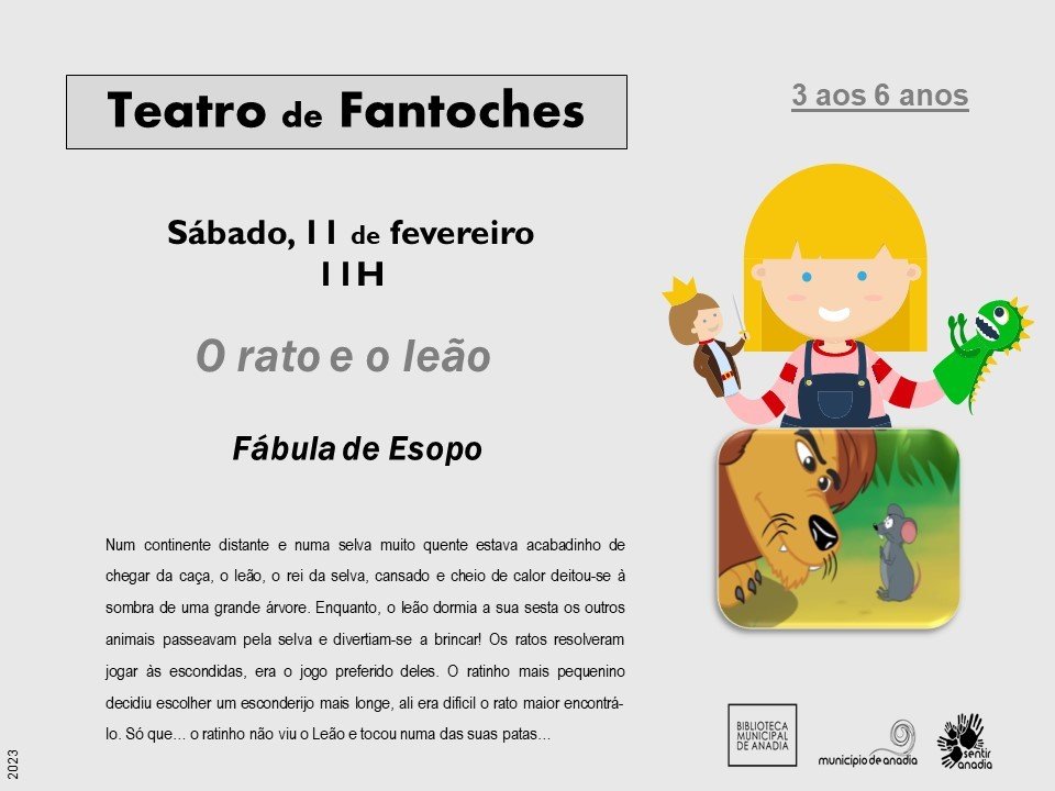 Teatro de Fantoches - 'O rato e o leão'