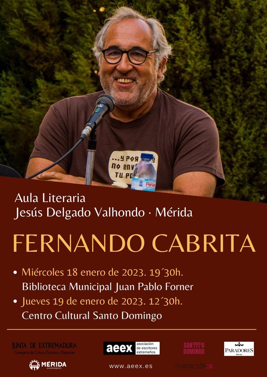 Aula literaria Jesús Delgado Valhondo: «Fernando Cabrita» | iblioteca Municipal Juan Pablo Forner