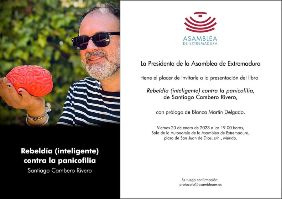 Presentación del libro «Rebeldía (inteligente) contra la panicofilia» de Santiago Cambero