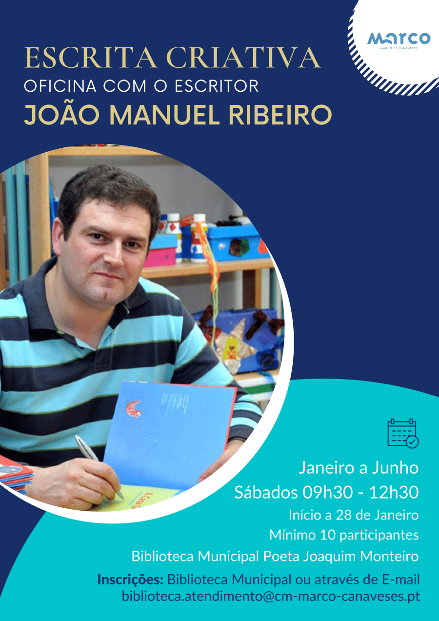 Oficina de Escrita Criativa com João Manuel Ribeiro