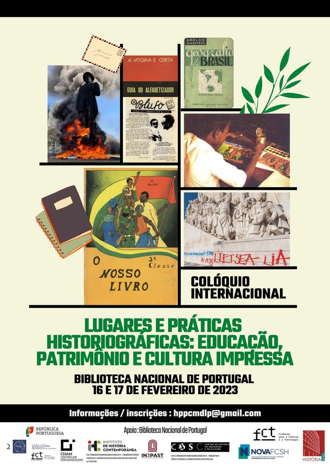 COLÓQUIO INTERNACIONAL LUGARES E PRÁTICAS HISTORIOGRÁFICAS: EDUCAÇÃO, PATRIMÓNIO E CULTURA IMPRESSA