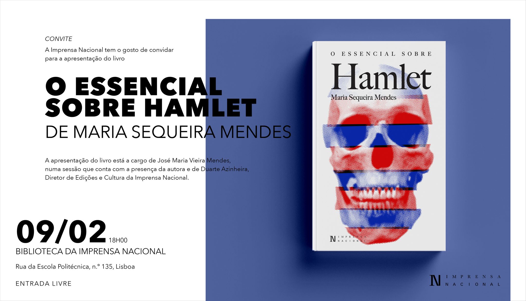 Apresentação do livro «O Essencial sobre Hamlet», de Maria Sequeira Mendes