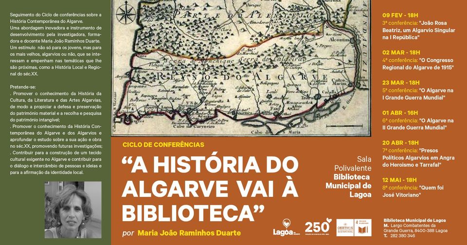 Ciclo de Conferências 'A História do Algarve vai à Biblioteca'