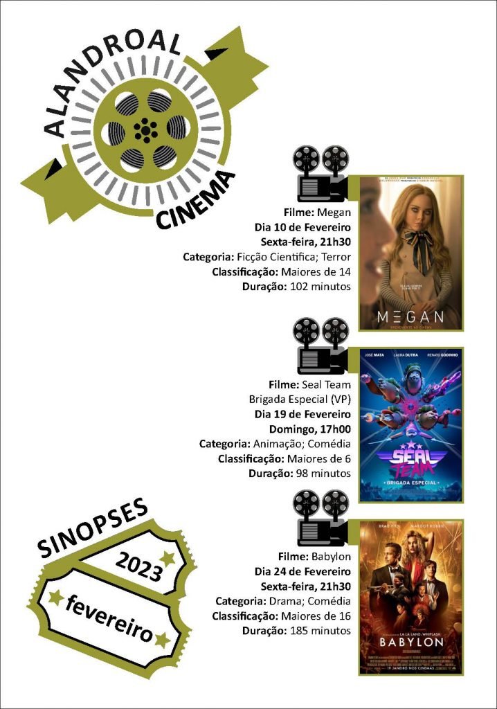 Cinema Alandroal – mês de fevereiro