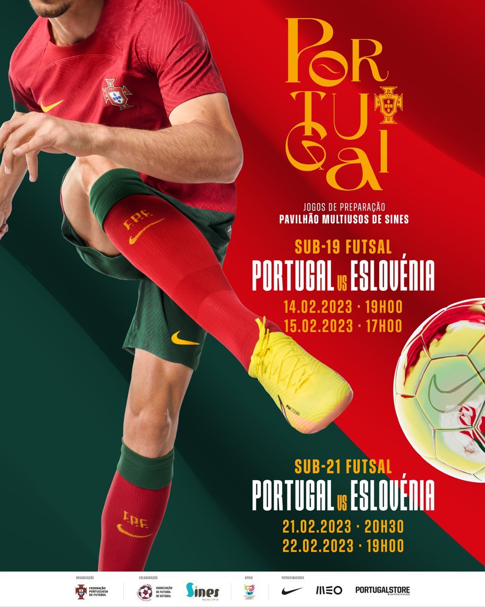 Futsal: Jogos de preparação Portugal x Eslovénia