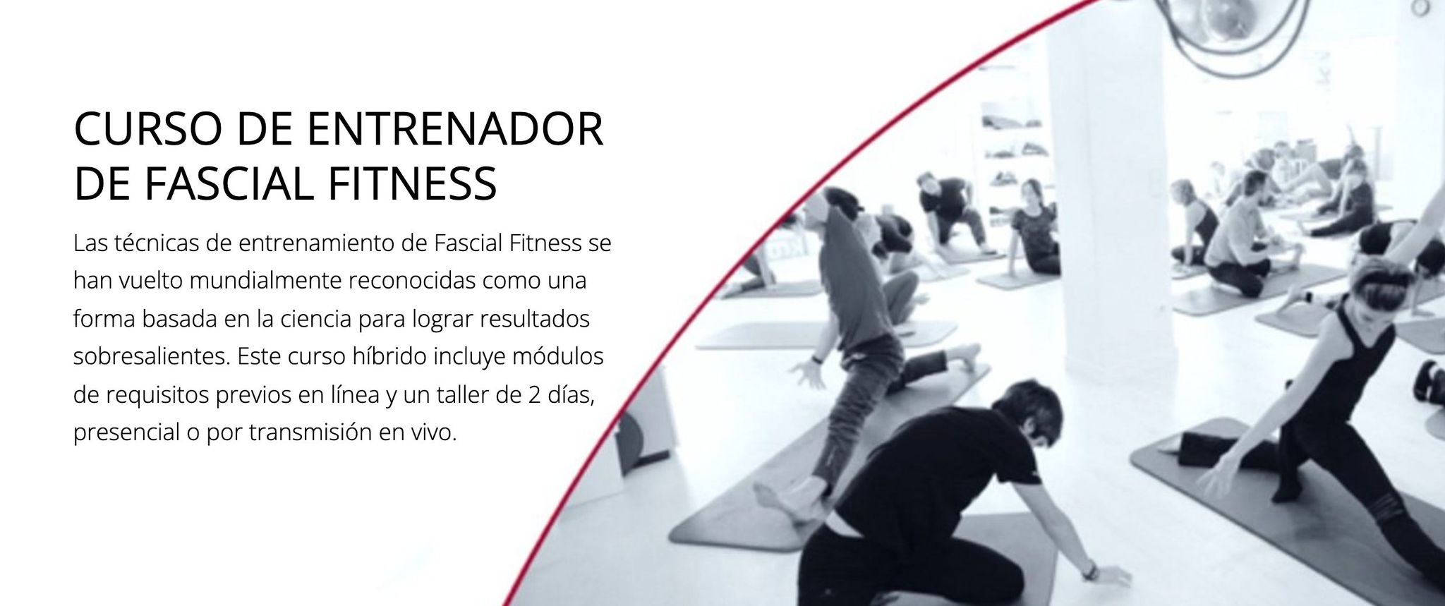 CURSO DE ENTRENADOR DE FASCIAL FITNESS