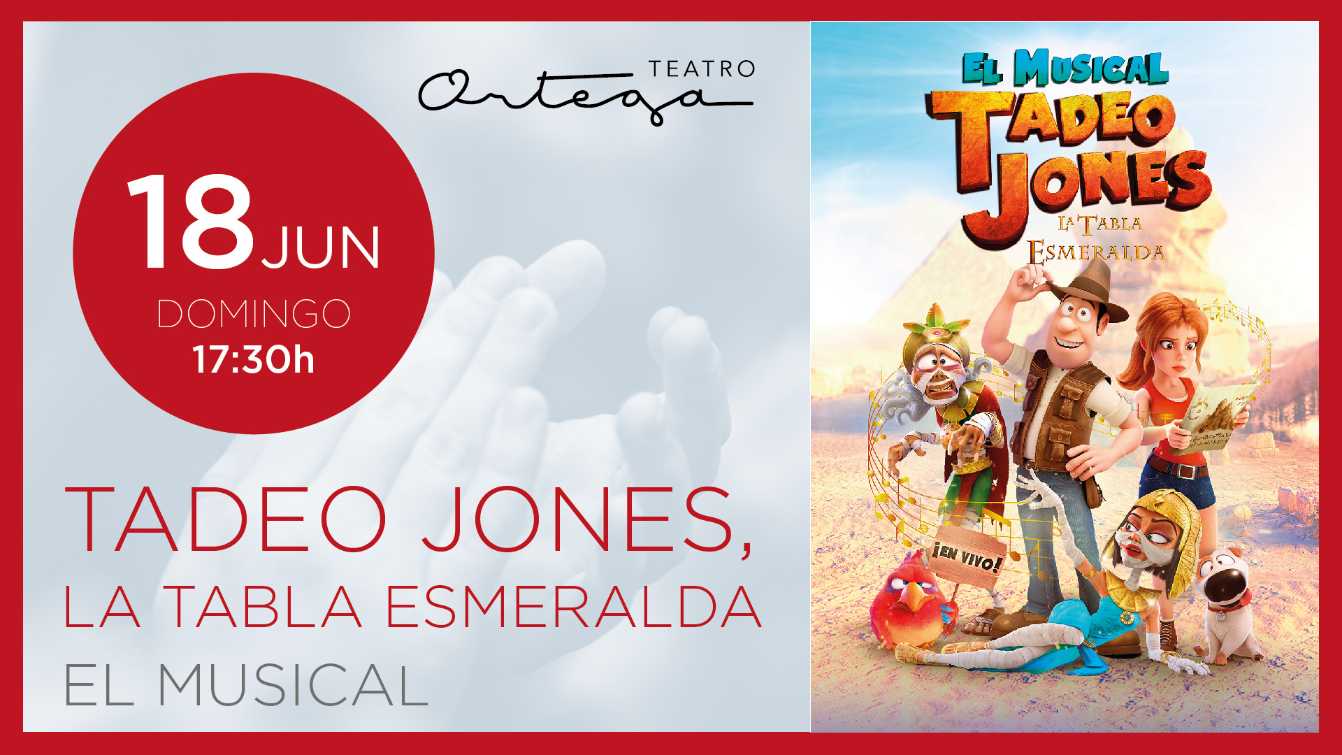 Tadeo Jones, la tabla esmeralda - el musical
