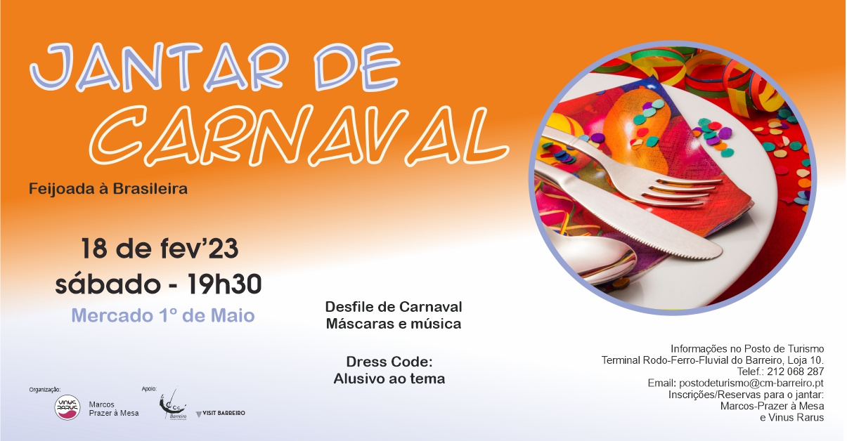 Jantar de Carnaval – Feijoada à brasileira