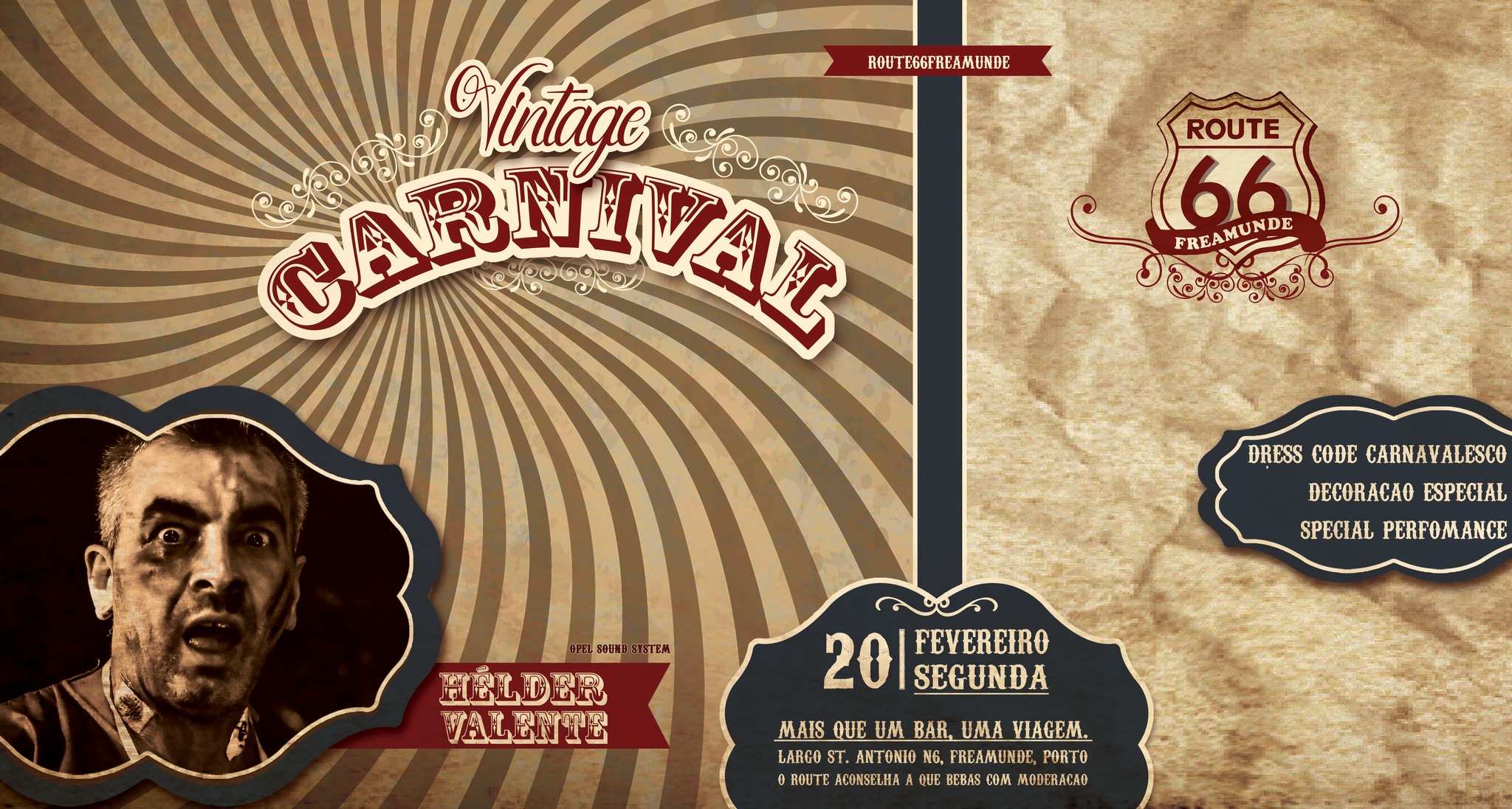Vintage Carnaval on ROUTE66 - SEGUNDA 20 FEV