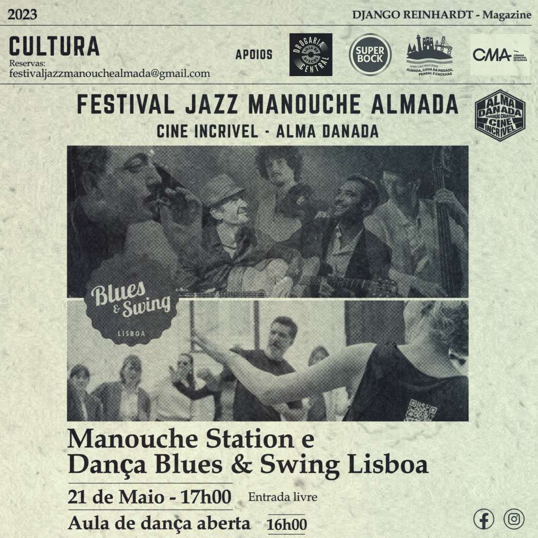 Manouche Station + Dança Blues & Swing Lisboa
