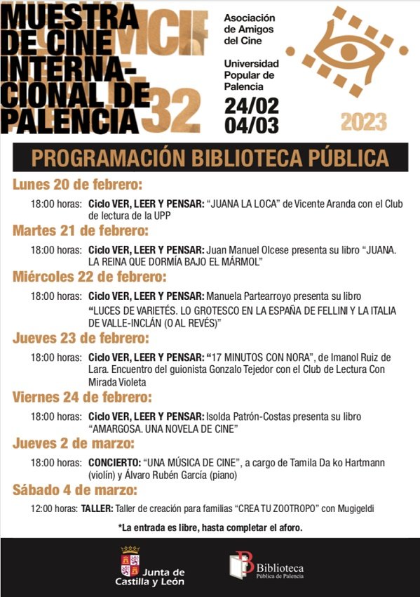 32 Muestra de Cine Internacional de Palencia. Espacio Biblio...